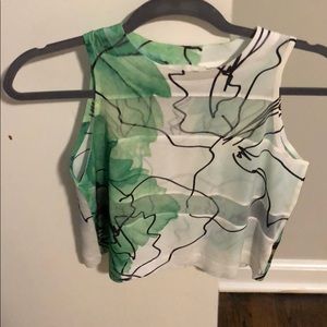 Zara floral crop top